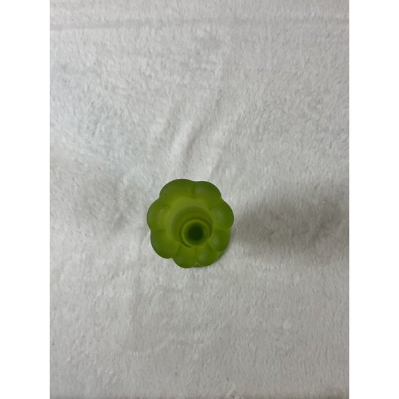 Vintage Westmoreland Green Satin Bud Swung Vase - 10" Mid Century Modern MCM - Picture 9 of 9